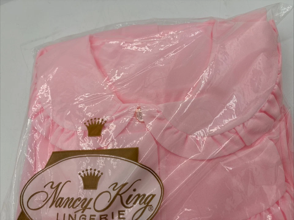 Lencería Nancy King Mujer Pastel ROSA Casa Abrigo/Vestido/Plumero GRANDE NUEVO CON ETIQUETAS Foto 4 de 4