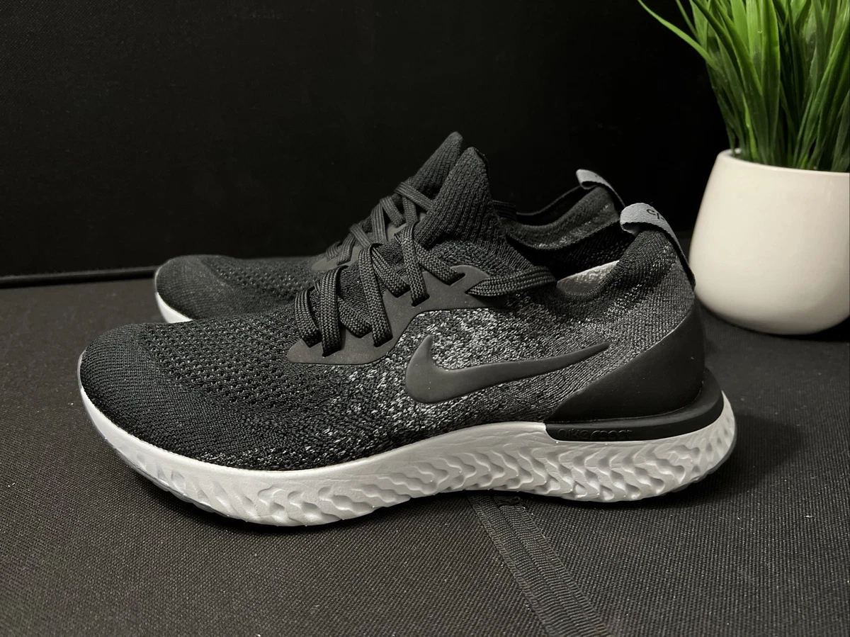Nike Womens Epic React Flyknit 1 Running Shoes Black AQ0070 001
