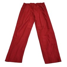 Champion Straight Tracksuit Bottoms Drawstring Red UK Men's L W34 L32 F158