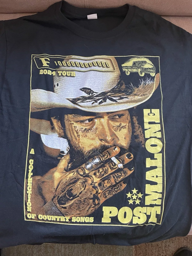 Unofficial 2024 Post Malone Tour Concert Tshirt Gift for Friend All Size S-4XL