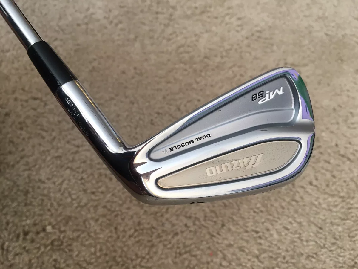 Mizuno MP-58 Dual Muscle Ti Forged Single 6 Iron Dynamic Gold S300 Steel  Stiff