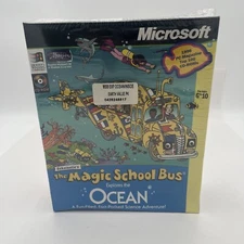 2PK Magic School Bus-Ocean- Inside Earth PC CD-ROM Microsoft 1996 Windows 95/3.1