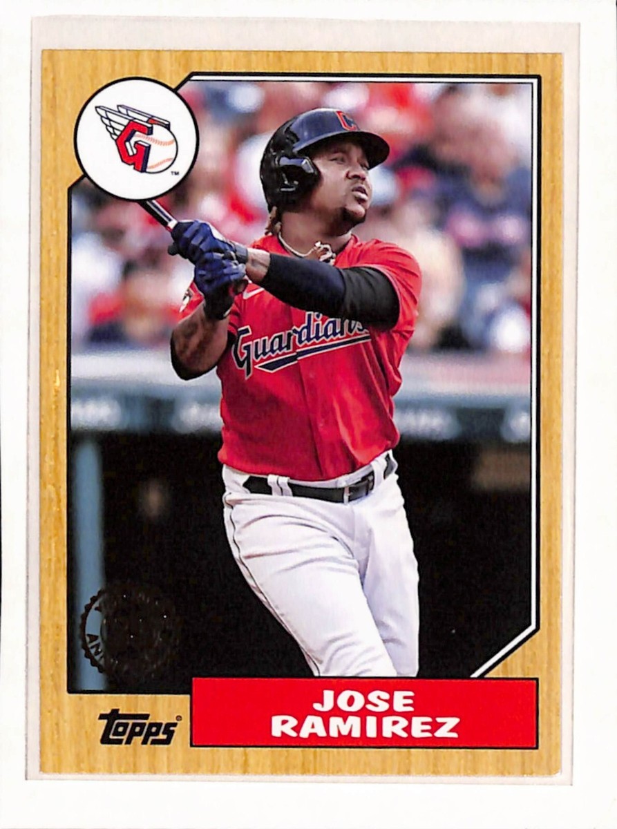 2022 Topps 1987 insert T87-93 Jose Ramirez Cleveland Indians