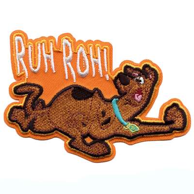 Scooby Doo Ruh Roh Patch Mystery Detective Welpen Bestickt Aufbügeln