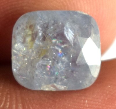 100% Natürlich Ceylon Blau Saphir 4.10 Karat Edelstein Kissen Cut Certified BS19