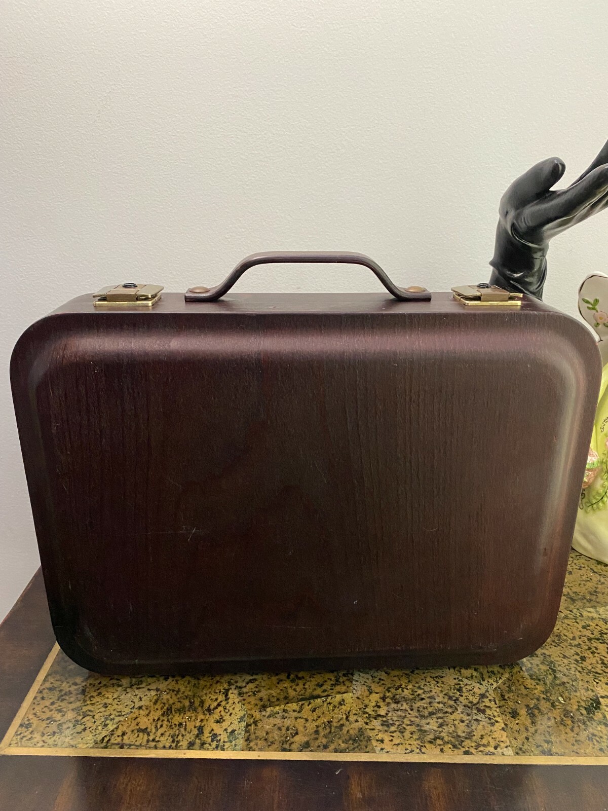 Vintage Attache wood Briefcase Sudhaus Gem