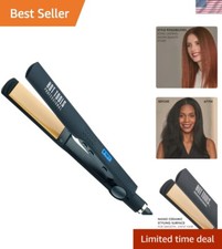 Fast Styling Nano Ceramic Flat Iron with Wide Plates - Perfect for Frizzy Hair