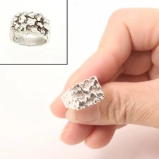 Sterling Silver Men’s Nugget Ring