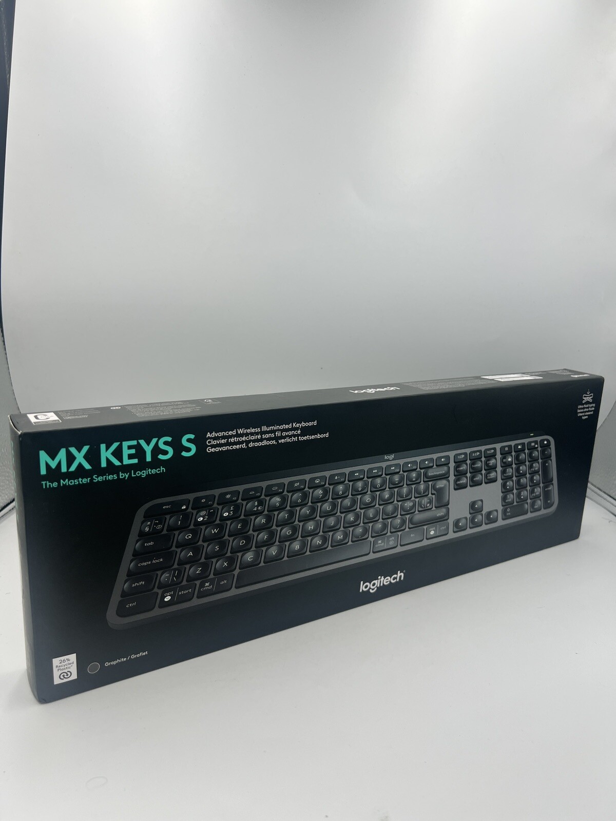 Logitech MX Keys S Advanced Wireless Illuminated Keyboard - 920-011584 ...