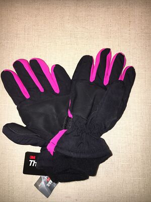 New Thinsulate Insulated Arctic Trail Lined Ski Glove Girl One Size Fits Most