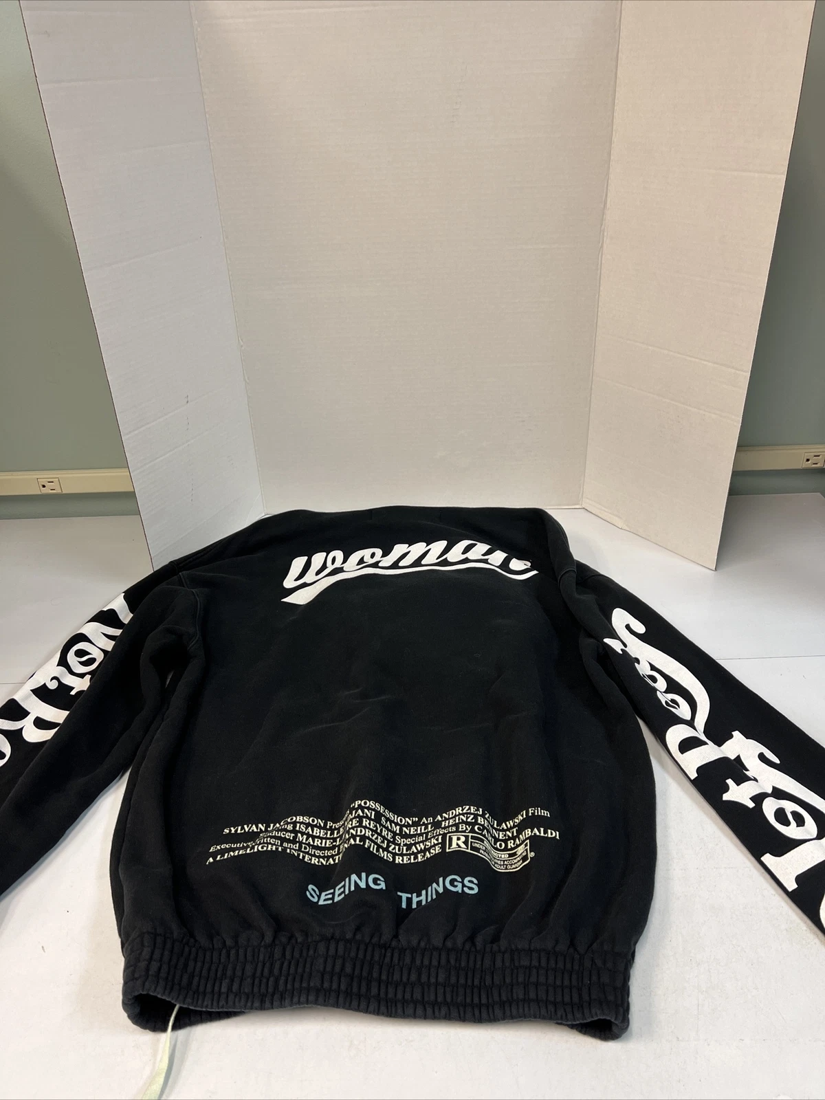 OFF WHITE Felpa con cappuccio da donna bianca Sylvan Jacobson's Possession taglia XS usata