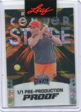 2024 Leaf Metal Pickleball Proof Center Stage Gold Lava Brooke Buckner RC 1/1