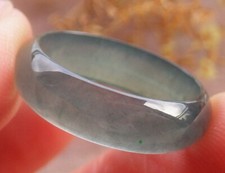 Video Certified Icy Green Natural A Jadeite Jade Circle Ring NO. 6    115577 VS
