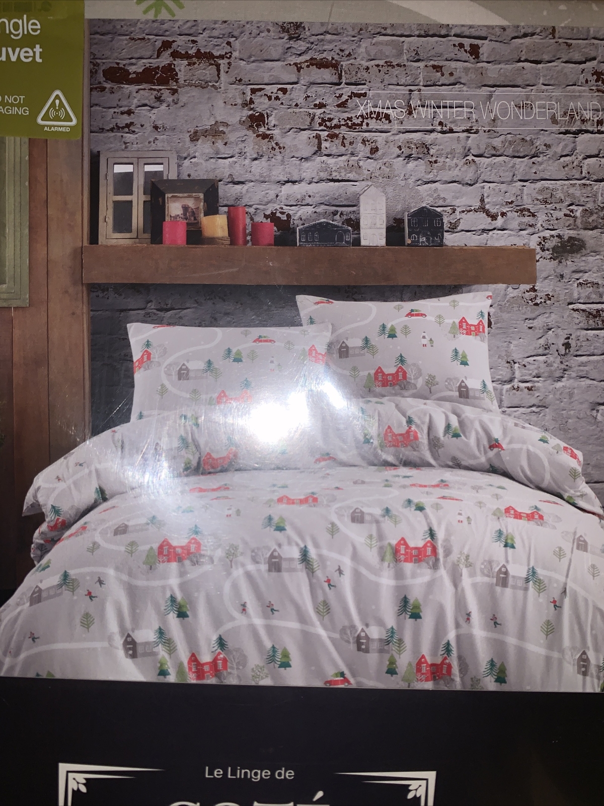 Xmas Winter Wonderland Duvet Cover Set Bedding Single Brand New