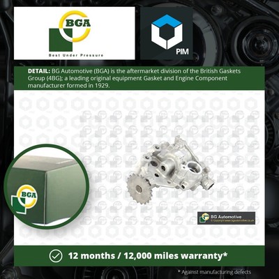 Oil Pump Fits RENAULT Grand Scenic Mk2 2.0d 05 to 08 BGA 