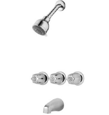 Pfister LG01-3120 Tub & Shower Trim Package w/Multi Function Shower Head (READ)