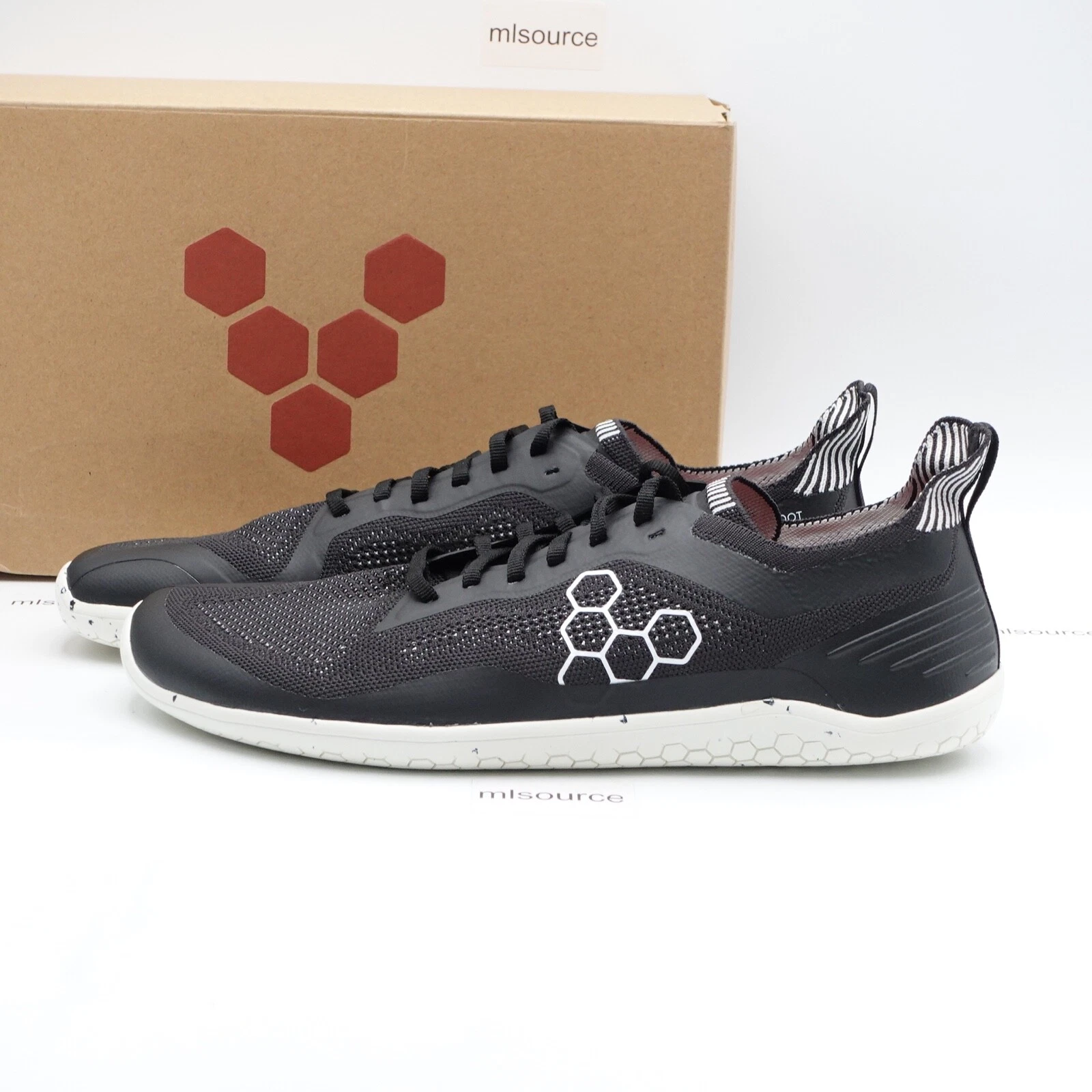 VivoBarefoot Geo Racer Knit Barefoot Sneakers 302054-01 Size 14 US / 48 EU Men's