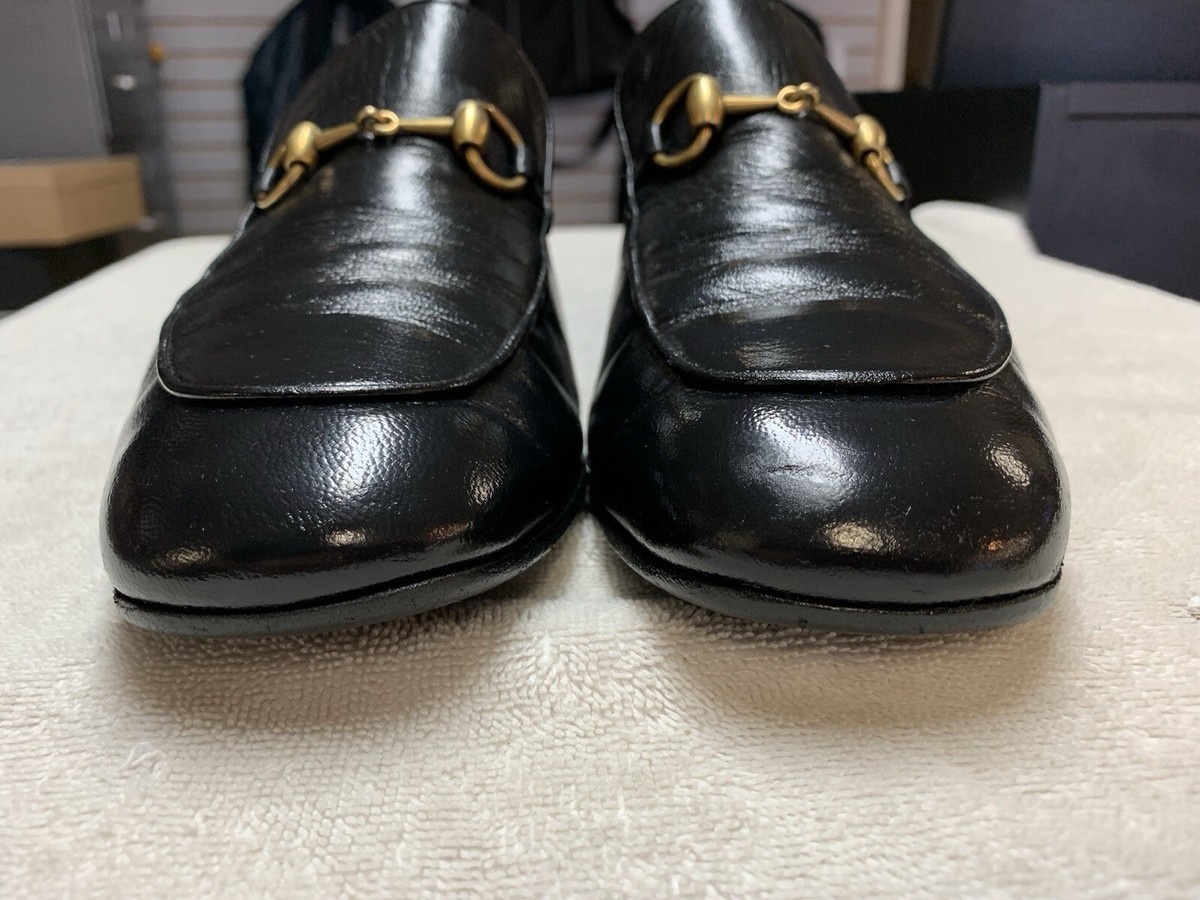 Gucci Black Leather Horsebit Loafers Shoes (Size 1 1 US) 570894 | eBay
