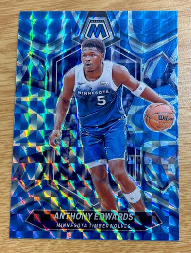 2023-24 Mosaic Anthony Edwards Blue Reactive Mosaic Prizm Timberwolves #33