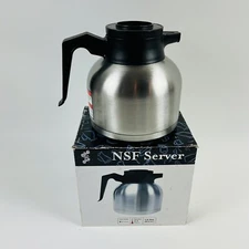 Coffee Server Brew N' Pour Carafe Stainless Steel Restaurant NSF 1.9 L. - CLEAN