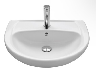 Roca Elia 550 mm Halb-Einbaubecken 1 Hahnloch G1807501