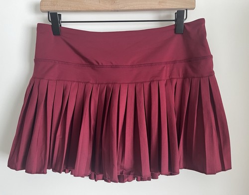 Gold Hinge Women's Maroon Red Pleated NWT Tennis Pickleball Skirt Size XL