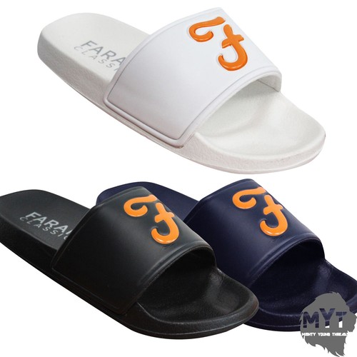 Buy New Mens Farah Classic Flip Flops Sliders Pool Beach Sandals Black  White UK 7-11 Online at Lowest Price in Ubuy Qatar. 163618857469