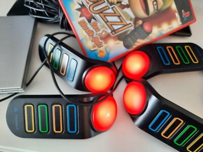 Buzz!: das Musik-Quiz (Sony PlayStation 2, 2006 inkl.  Buzzer (mit Kabeln)