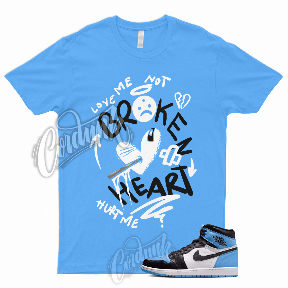 university blue jordan 1shirt
