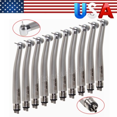 SANDENT Dental High Speed Handpiece Push 4Hole Turbine Fit NSK PANA MAX /Rotor