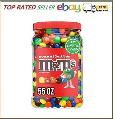 M&M'S Peanut Butter Milk Chocolate Candy, 55 oz.