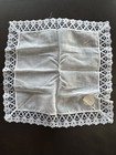 💥Antique Made In Japan Ladies 100% Cotton Handkerchief Baby Blue Nice! — photo 3