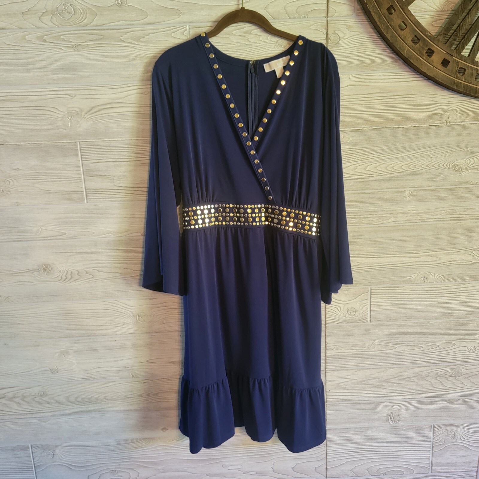 MICHAEL KORS Studded Empire Waist Dress 