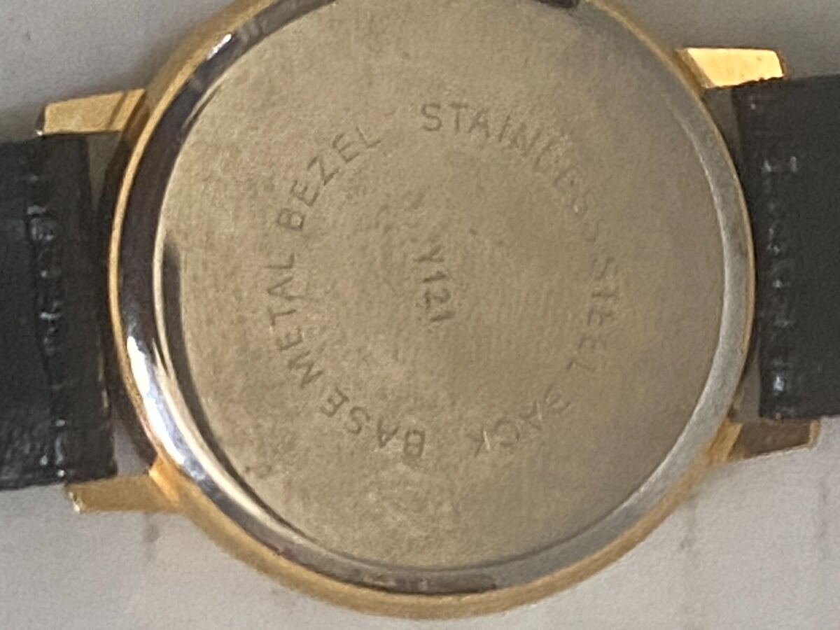 Vintage Jimmy Quartz Watch-Black Leather Band 9 Vintage Jimmy Quartz Watch-Black Leather Band 9