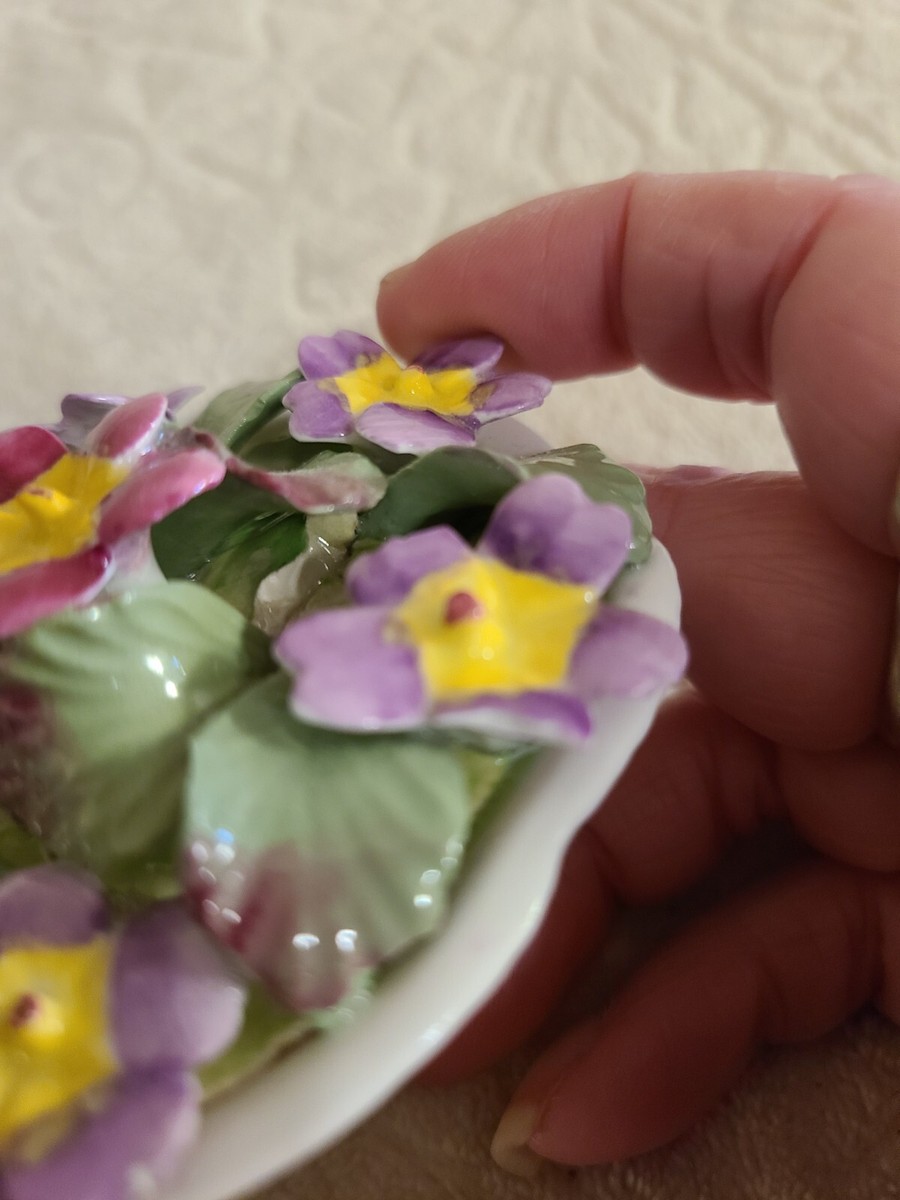 Aynsley England Hand modelled and painted Bone China April