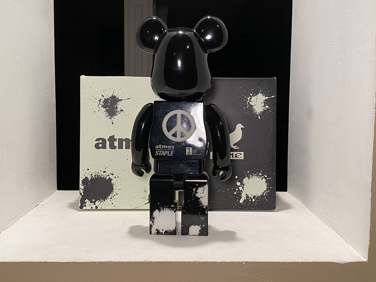 100% Authentic Bearbrick Staple x Atmos 400% GLOW IN THE