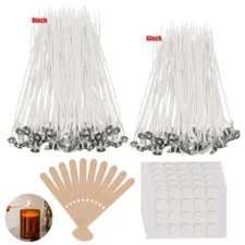 100pcs DIY Candle Wicks 6 Inch/8 Inch Cotton Core For Candle Making Supplies