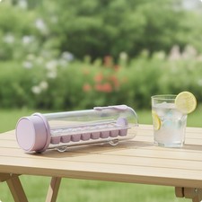Ice Stick Maker Slim Twist Ice Maker with Tray Space-Saving for Freezer,