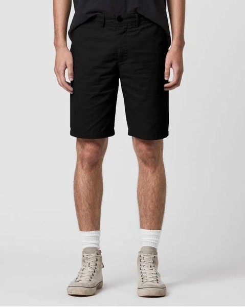 Men AllSaints Shorts Black Cotton 32