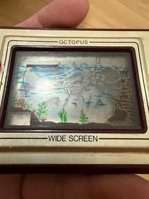 Nintendo Game & Watch Octopus Wide Screen OC-22 Made in Japan Working Tested