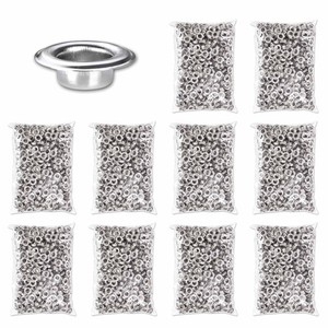 Yescom 10000 pcs Grommet Kit 3/8" Size #2 Nickel Eyelets for Fabric Tarp Banner