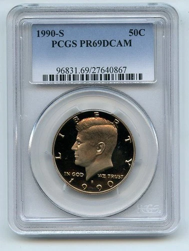 1990-S Kennedy Half Dollar Proof — photo from the most recent tracked eBay sale