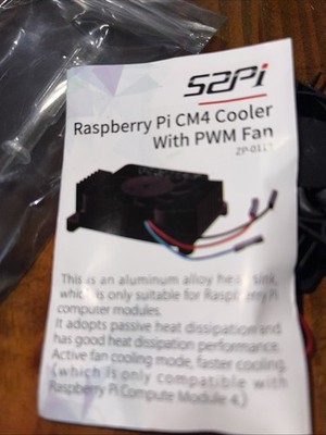 Aluminum Alloy Heat Sink with Speed Control PWM Fan for Raspberry Pi CM4 ZP-0112