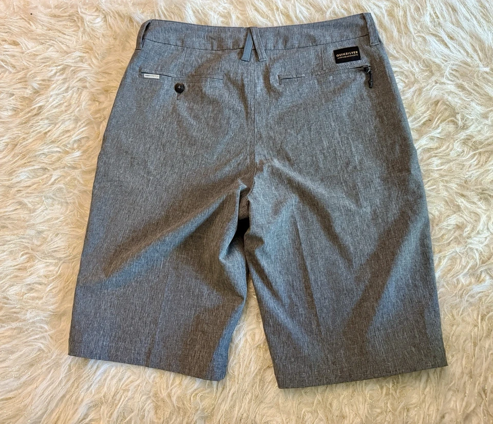 Quicksilver Amphibian Hybrid Shorts Dark Gray Men’s Stretch Chino Dry Surf Sz 29 - Image 2 of 4