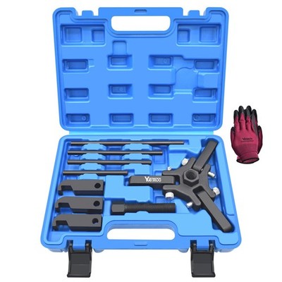 Yuesstloo Harmonic Balancer Puller, Damper Pulley Blue Case 