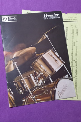 Vintage Premier Golden Anniversary 1972 Katalog 36pp viele Vollfarben & Preise