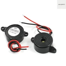 Reliable 2-Pack Battery-Powered Alarm Buzzers, 95dB Touch Control Sounders