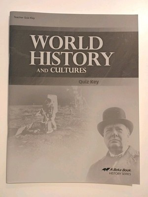 A Beka World History And Cultures Quiz Key Homeschool Curriculum 3E Book Abeka 