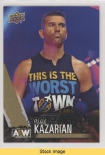2021 Upper Deck AEW All Elite Wrestling Gold Frankie Kazarian #27 READ 6f8