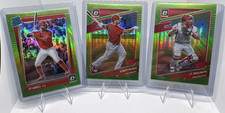 Panini Donruss Optic Jo Adell Albert Pujols J.T. Realmuto 3 Card Lot